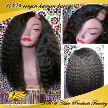 2015 Hot Sale 100% Virgin Human Hair Peruvian U Part Wig Left Part